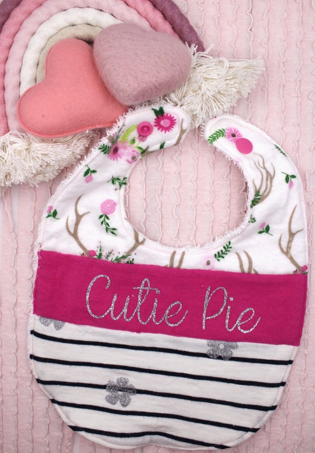 Personalized Glitter Bib - 3 Sizes - Etsy