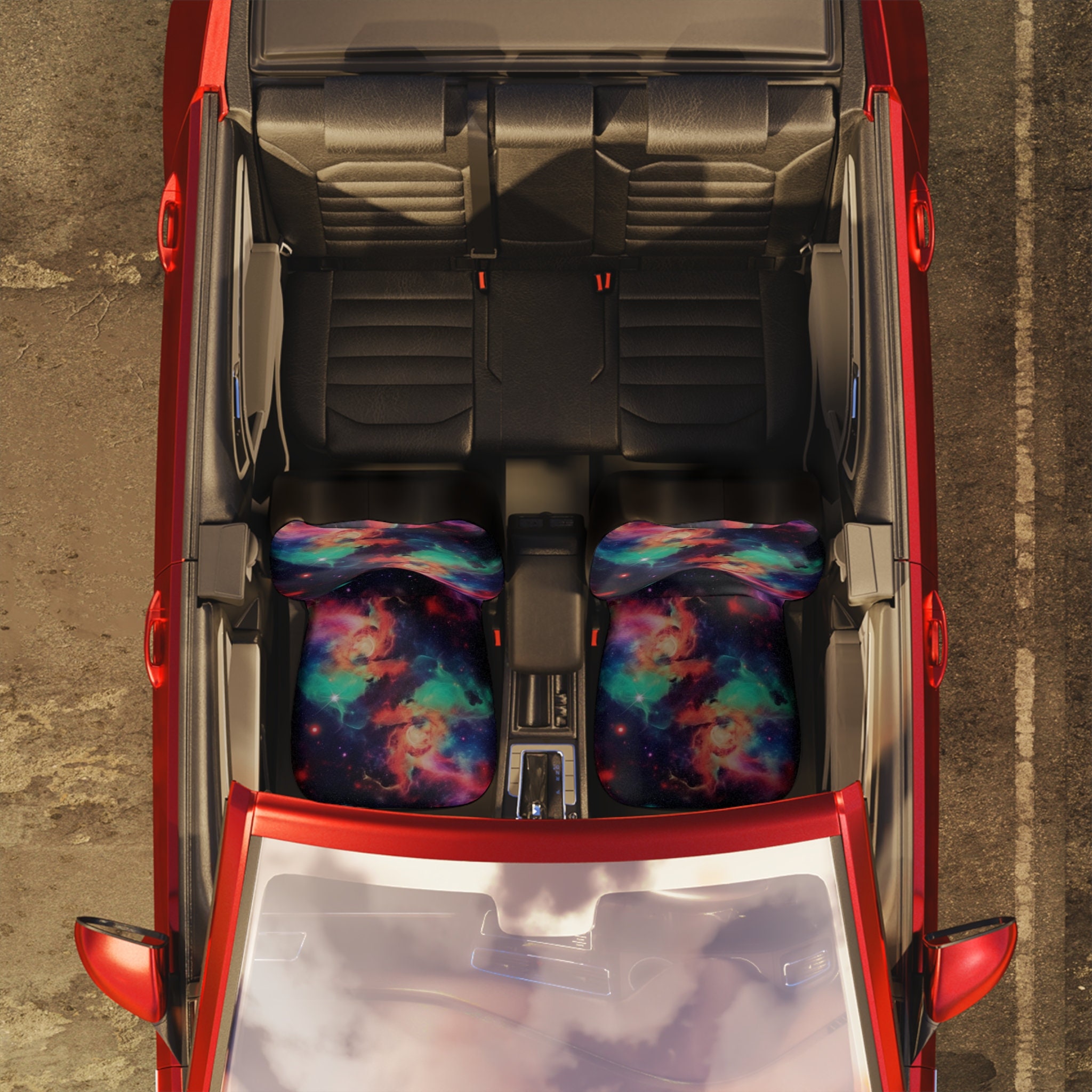Trippy Space Car Seat Covers ,Covers for Vechicles