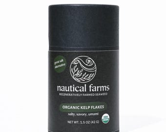 Organic Kelp Flakes | Edible Maine Dried Seaweed Flakes
