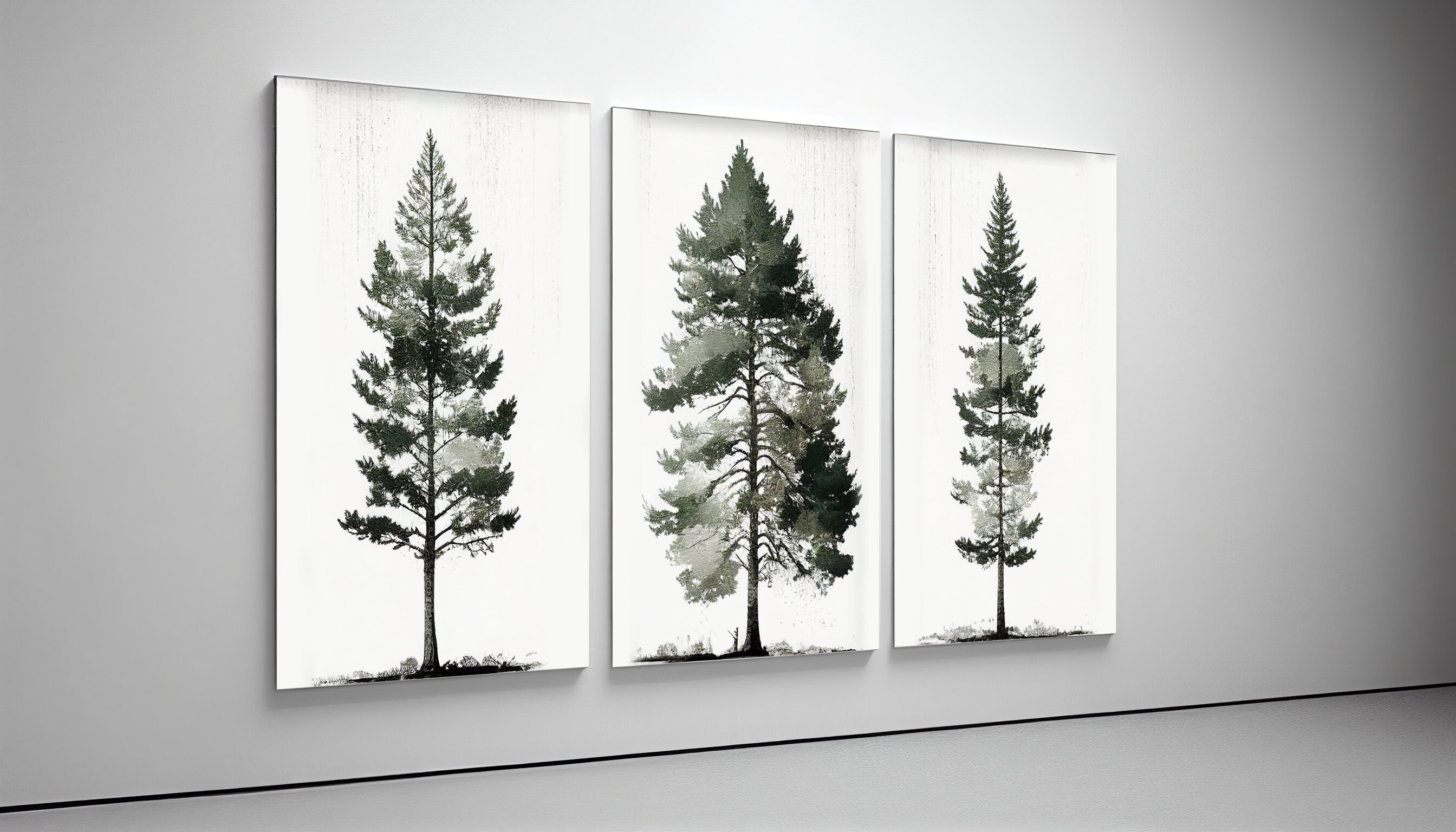 PRINTABLE Gallery Set Rustic Trees | Tree Wall Art Print | Rustic Tree ...
