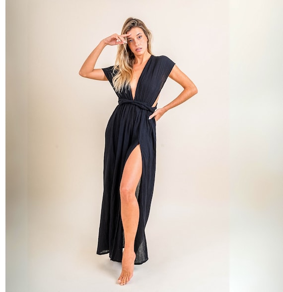 Black Goddess Cruise Wear - Boho Summer Festival Clothes, Burning Man Priestess & Mediterranean DressCoachella outfit, Festival Black Goddess Cruise Wear - Boho Summer Festival Clothes, Burning Man Priestess & Mediterranean DressCoachella outfit, Festival
