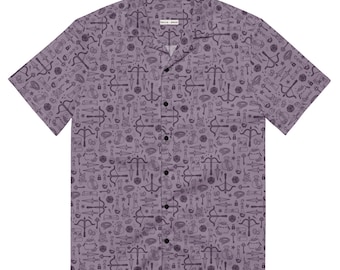 Rogue Class Unisex Button Up Shirt // Duskworn Plum