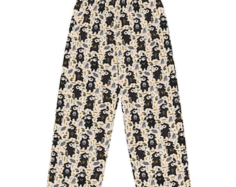 Pantalones unisex de descanso con estampado de médico de la peste // Marfil