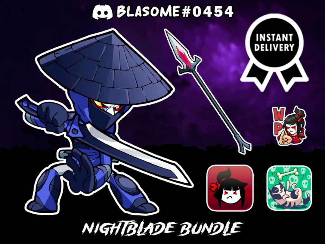 Brawlhalla Nightblade Bundle Hattori Fast Delivery Etsy