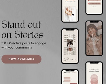 HISTOIRES INSTAGRAM pour les entreprises Modifiables dans Canva pour les histoires instagram Engagement pour instagram