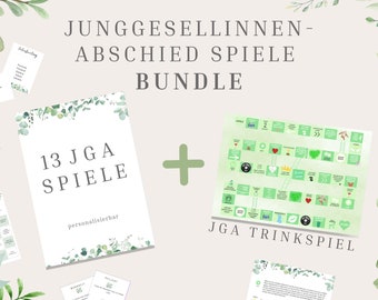 Junggesellinnenabschied Spiele für Frauen, lustiges JGA Frauen Spiele Bundle, personalisierbare jga Spiele, Sofort-Download PDF