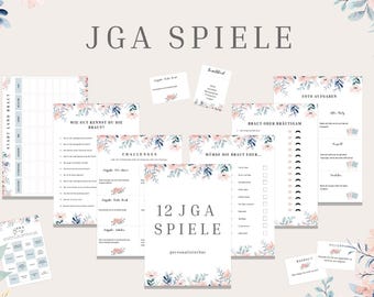 Jeux pour enterrement de vie de jeune fille (12 jeux), jeu personnalisé à imprimer.