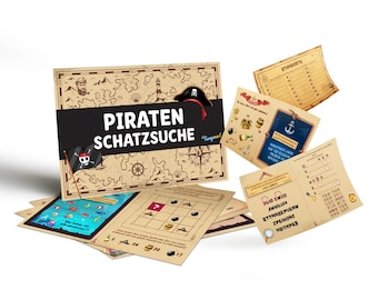 Piraten speurtocht spel, piraten speurtocht voor kinderen, speurtocht voor kinderfeestjes, piraten escape room spel voor kinderen, puzzels als PDF