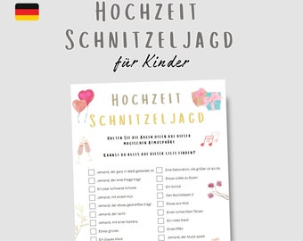 Wedding treasure hunt for children, wedding scavenger hunt, wedding games for children, wedding activity, children&#39;s activity at wedding