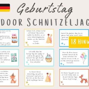 Schatzsuche für Kinder, Zuhause Schnitzeljagd  Vorlage als PDF, Ideal für jeden Kindergeburtstag, Aufgaben, Rätsel zum Ausdrucken deutsch
