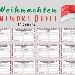 Christmas party game, fun Christmas game, Christmas family game, Christmas quiz, game for children and adults