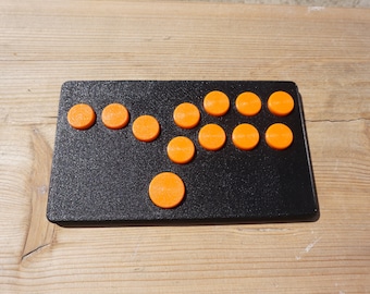 Flatbox Hitbox Style Arcade Fighting Controller:  Low Latency, Low Profile