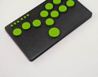 Flatbox Hitboxスタイルアーケード格闘コントローラー：低遅延、薄型