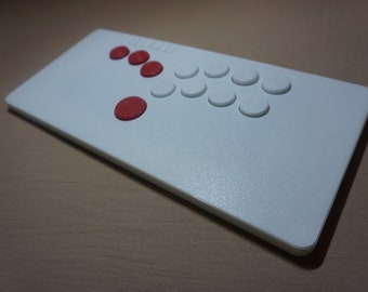 Large hitbox controller, flatbox, stickless controller, leverless controller, arcade fighting controller, fightpad