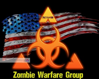 Zombie Warfare Group: Sticker | Car Sticker | Zombies | Car Decals | Decals | Truck Decal | Zombie | Zombie Wars | Zombie Decal