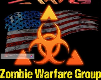Zombie Warfare Group: Sticker | Car Sticker | Zombies | Car Decals | Decals | Truck Decal | Zombie | Zombie Wars | Zombie Decal |