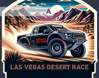 Off Road Desert Race: Trophy Truck Stickers | Truck Decals | Off Road Race | Desert Racing| Truck Racing off Road | Las Vegas | Vegas Race