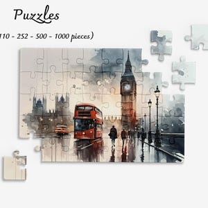 The Big Ben Jigsaw Puzzle 300/500/1000 Piece - Etsy