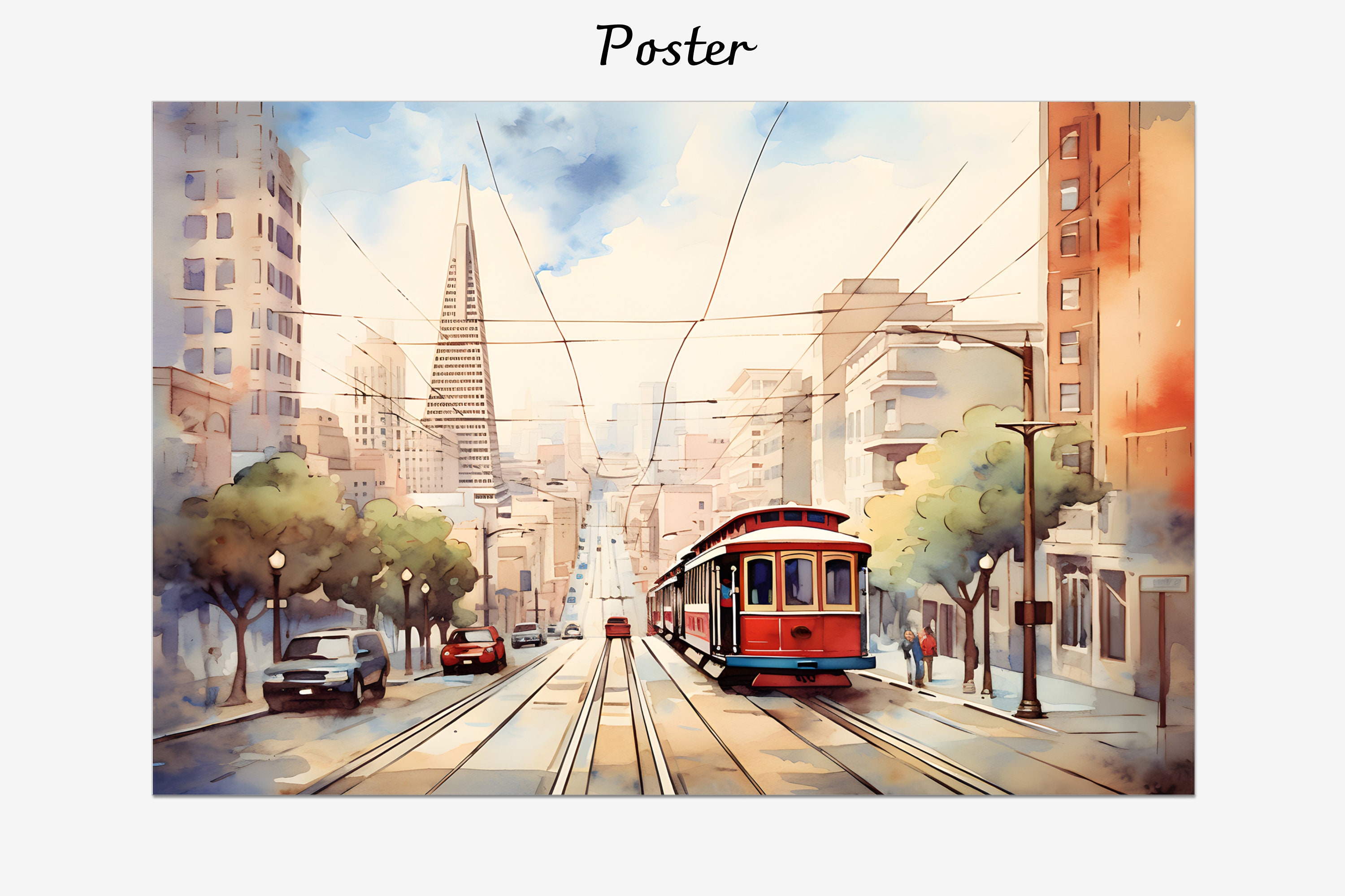 油彩画　「　空色の街　」　3Dキャンパス 美濃焼カップ＆ソーサー「正門」（関大キャンパス水彩画コレクション