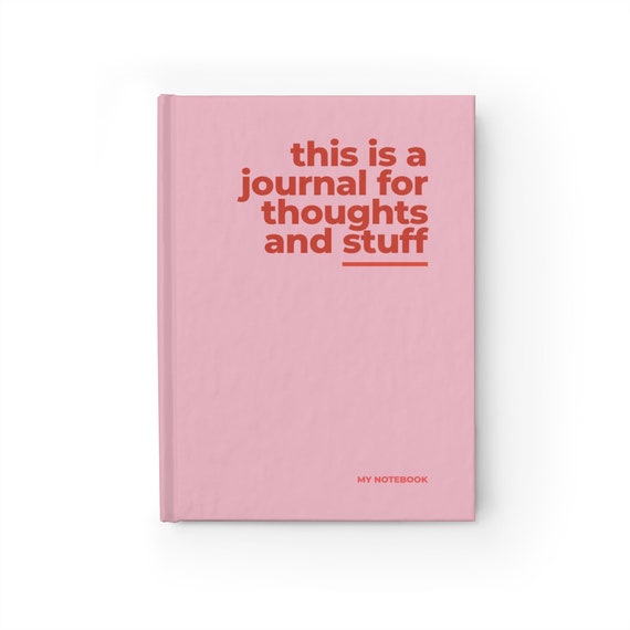 Thoughts and Stuff: Blank Journal Notebook for Creative Writing