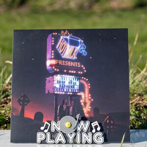 Custom 3D Printed Now Playing Vinyl Record Display Stand - Modern LP Holder - Stylish Vinyl Album Display - Record Shelf Vinyl Record Stand