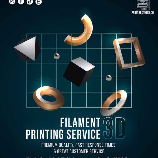 3D Filament/FDM Print Service