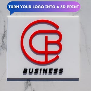 Custom 3D Printed Logo - Personalized 3D Logo Design - 3D Wall Decoration - Unique Business Logo, 3D Print Gift, Office & Brand Sign