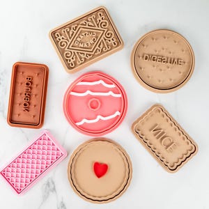 British Biscuit Cutter Set: 3D Printed Cookie Molds