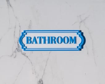Personalized 3D Printed Name Sign: Custom Color Door Plaque