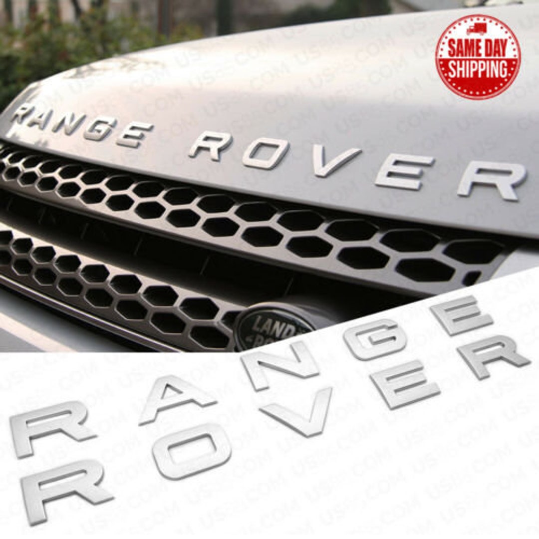 RANGE ROVER Front Grill Badge Emblem and Lettering Etsy