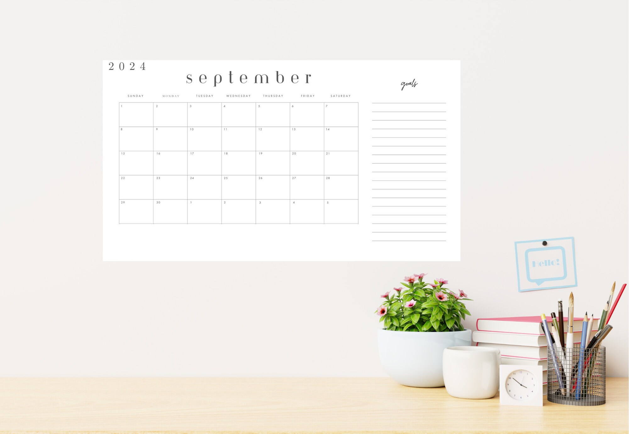 Augustseptember Calendar 2025 Printable, Ideal for Home and Office