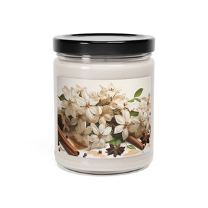Cinnamon Vanilla Dreams | Scented Soy Candle, 9oz | Container Candle | Spring Candle | 16 oz. Candle |  Essential Oil Soy Candles | Candle