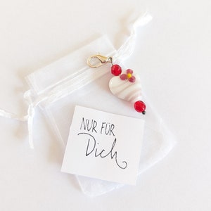 heart keychain, key chain, bag pendant
