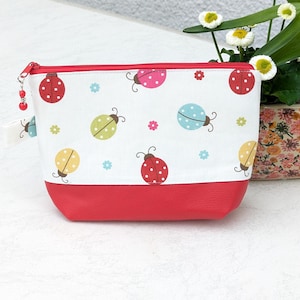 Täschchen, Schminktäschchen, Kleines Täschchen mit Marienkäfer, Minibag,