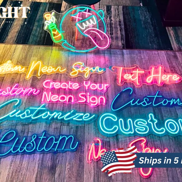 Neon Sign Battery Operated Etsy