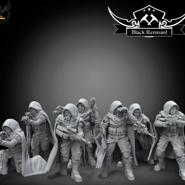 Black Remnant - Masked Insurgents (7 Miniatures) - Legion