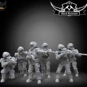 Black Remnant - Republic Shock Troopers (6 Miniatures) - Legion