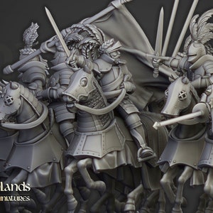 Highlands Miniatures - Sunland Knights (Mounted) - Fantasy Battles