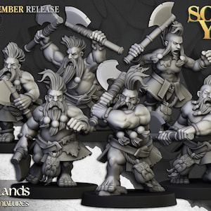 Highlands Miniatures - Sons of Ymir - Dwarf Doomseekers - Fantasy Battles