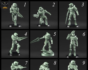 Galactic Armory - Halo - Master Chief Miniature (9 Variants)