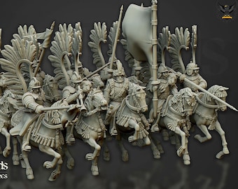 Highlands Miniatures - Winged Hussars of Volhynia (Mounted) - Fantasy Battles