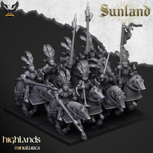 Highlands Miniatures - Sunland Cavalry (Mounted) - June 2024 Version - Fantasy Battles