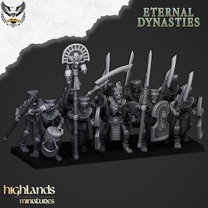 Highlands Miniatures - Eternal Dynasties Ancient Guard with Halberds