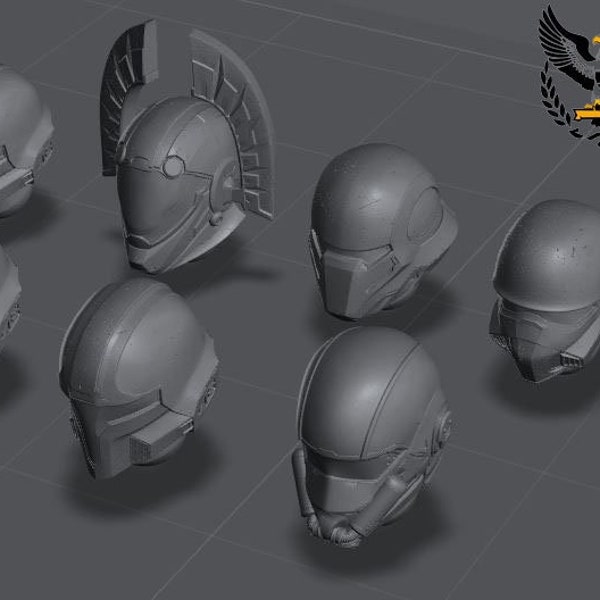 Galaktische Rüstkammer - Helldivers Helm Heads Bitz