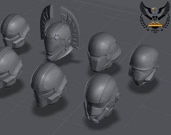 Galactic Armory - Helldivers Helmet Heads Bitz