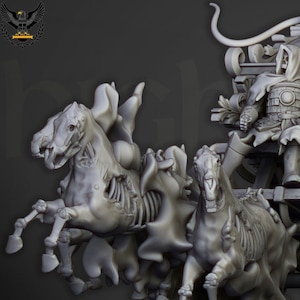 Highlands Miniatures - Transilvania - Undead Boyar Chariot (1 Miniature) - Fantasy Battles