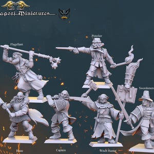 Magori Miniatures - Witch Hunter Warband Vol 2 - Mordheim Proxy