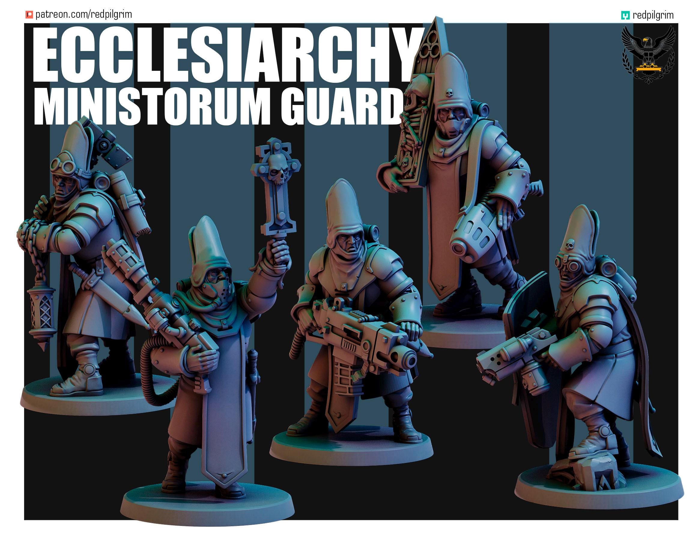 Red Pilgrim - Ecclesiarchy Ministorum Guard (5 Miniatures)