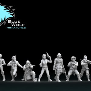 Space Smugglers (7 Miniatures) - Legion - Blue Wolf Miniatures