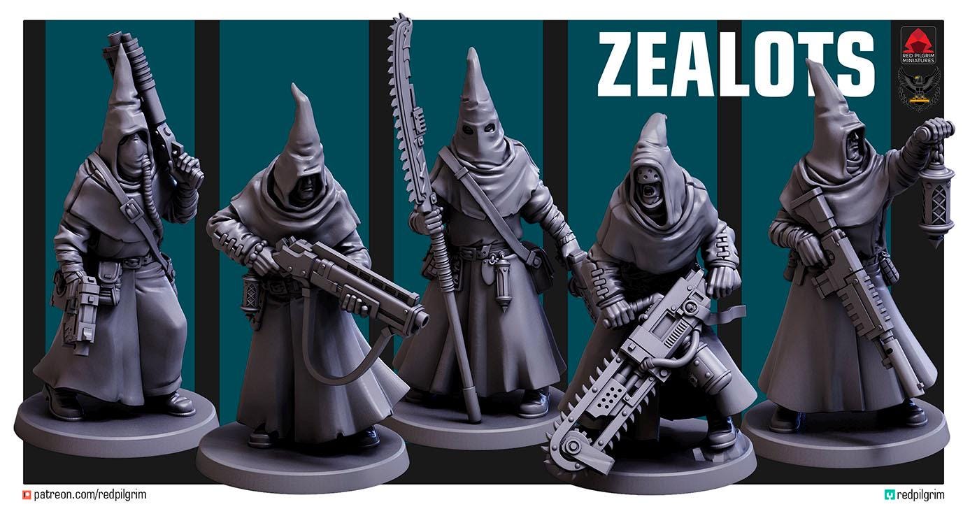 Red Pilgrim - Zealots Set (5 Miniatures)